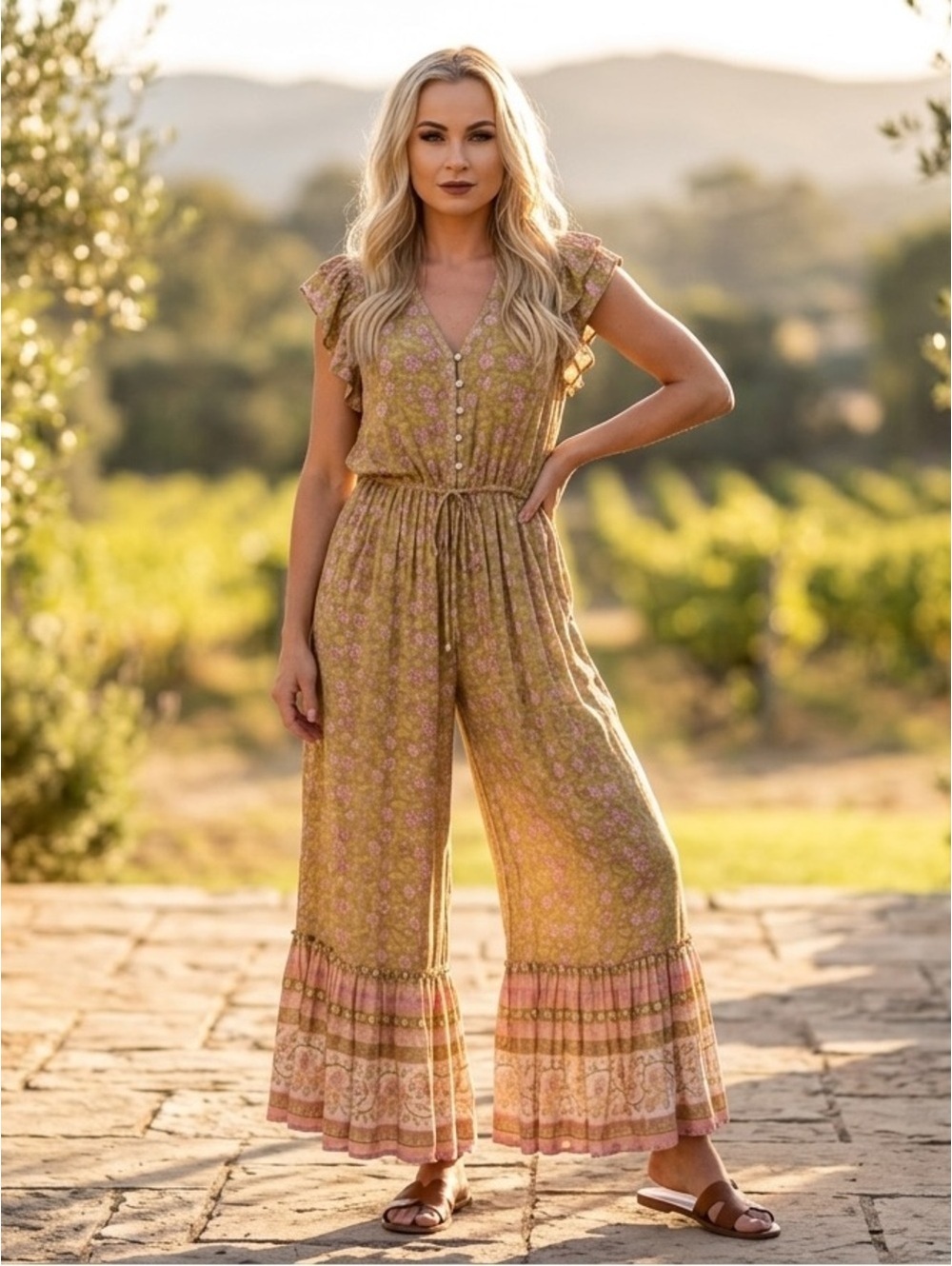 XXS Spell and the Gypsy Dahlia Jumpsuit in Bronze
